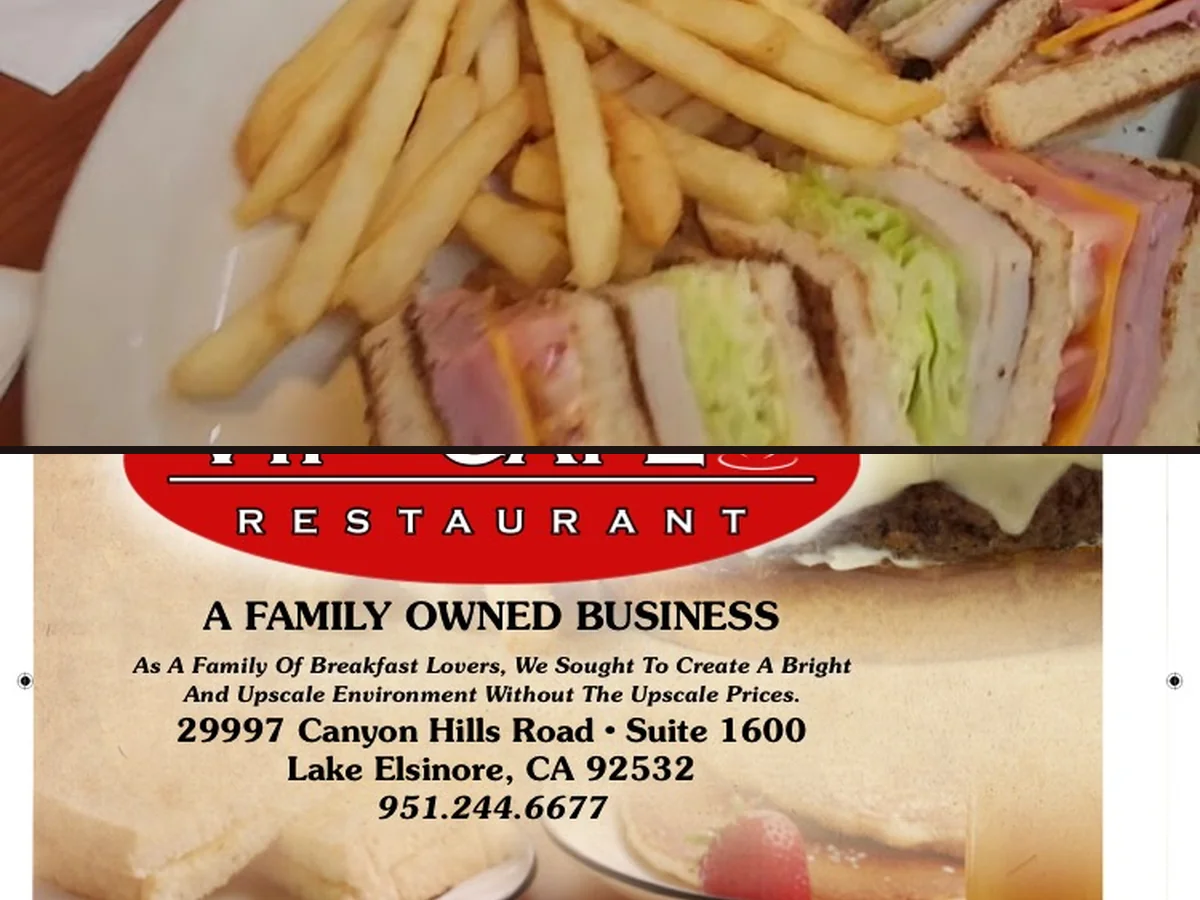 Comfort food served in a cozy diner setting.